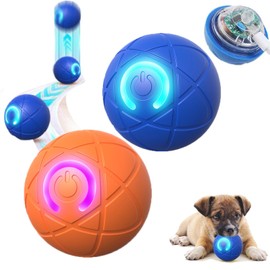 2025 Shaky Ball Toy for Dogs, New Vibrating Dog Ball, Automatic Moving Interactive Bouncing Dog Toys, Rolling Toys for All Dogs-2PCS (Orange+Blue)