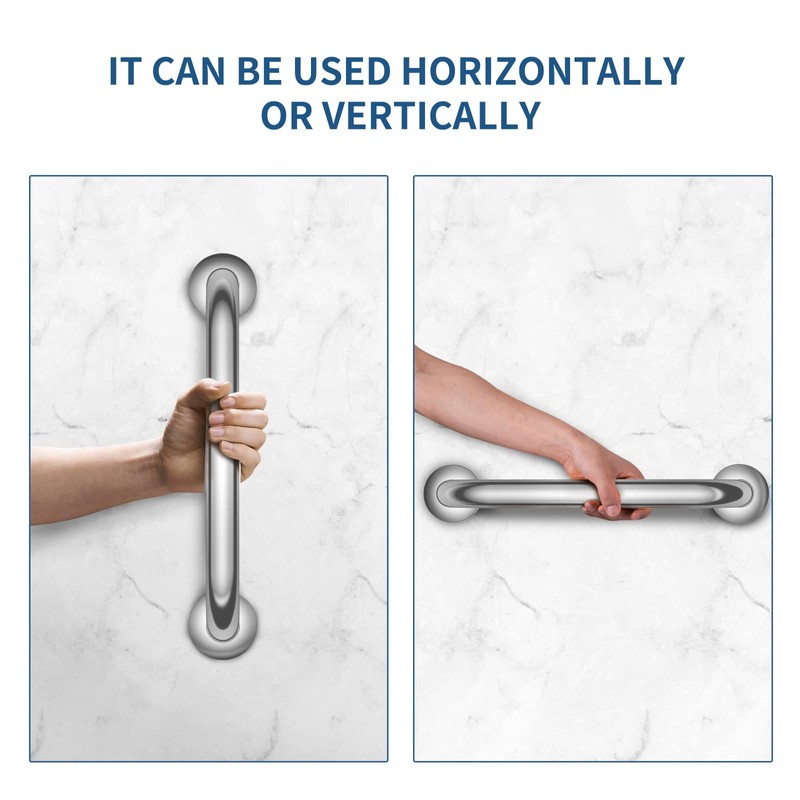Gotega Shower Grab Bar 2 Pack, Stainless Steel Bathroom Grab
