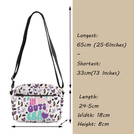 FOTAP Music Lover Gifts OR Album Inspired Crossbody Purses Bag Singer Fans Gift In My Guts Era Musical Messenger Bags (Guts Era HB CB UK2)