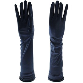 Zac's Alter Ego Adult Women's Ladies Long Satin Gloves 1920s Opera Gloves For Weddings/Ballroom/Valentines/Cosplay Party Costume Accessory Fancy Dress Formal