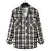 ZEROYAA Men's Casual Regular Fit Button Up Flannel Checked Plaid