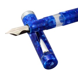 FPR Jaipur V2 Fountain Pens for Writing – Piston Filled Refillable & Stainless Steel Ultra Flex Nib Calligraphy Fountain Pens Features Acrylic or Ebonite Body-Luxury Pens w/Clutchless Design