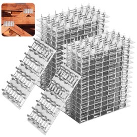 30 PCS Truss Mending Plates, 2 x 4 Inches Pronged Truss Plate, Galvanized Steel Plate with 8 mm Nail Teeth, Reinforced Metal Mounting Bracket Repair Flat Plate, Roofing Wood Connector