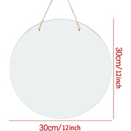 Christmas DIY Decoration Round Wooden Hanging Welcome Peacock Wood Sign Peacock Wood Sign Door Decor Everyday Wood Sign Wall Decor for Home Decoration and Friends Gift 12X12Inch