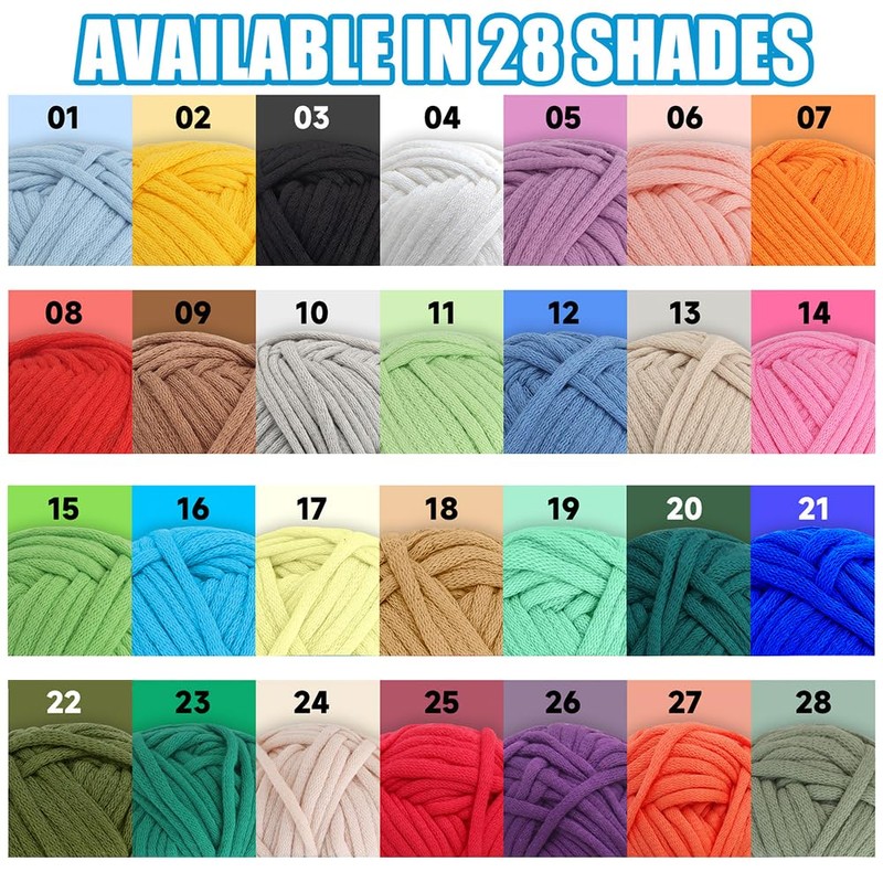 60g Grey Yarn for Crocheting and Knitting;66m (72yds) Cotton Yarn