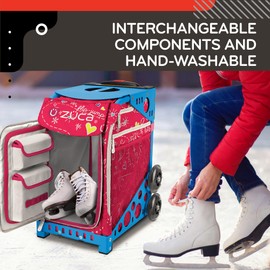 ZUCA "Pink SK8 Black Insert Bag Sport Rolling Suitcase