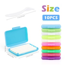 10 Stück Zahnspange Wachs, Kieferorthopädisches Wachs für Zahnspangen, Zahnspangenträger Wachs, wachs für zahnspange, 10-Typen Geschmack