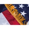 FRF FLAG American Flag with Gold Fringed 3x5 Ft, Made