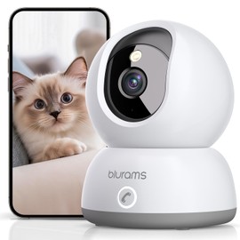 (One-touch Call, 2.4 GHz/5 GHz WiFi Compatible) Pet Camera, Surveillance Camera, Security Camera, Indoor Blurams, 3 Megapixels, Full Color Night Vision, Sound/Human Body/Motion Detection, Automatic