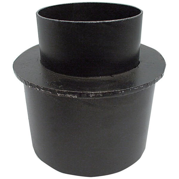 Coil Spring Spacer, Weld-On, 3 in Tall, Steel, Black Paint,