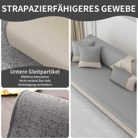 Kiseely Sofa Cover, Couch Sofa Cover, Velvet Sofa Throw Blanket with Non-Slip Underlay, Sofa Cover for Sofa, L Shape/U Shape/Corner Sofa, 4/3/2/1 Seater, Sofa Protection, Dog/Cat, Scratch Protection