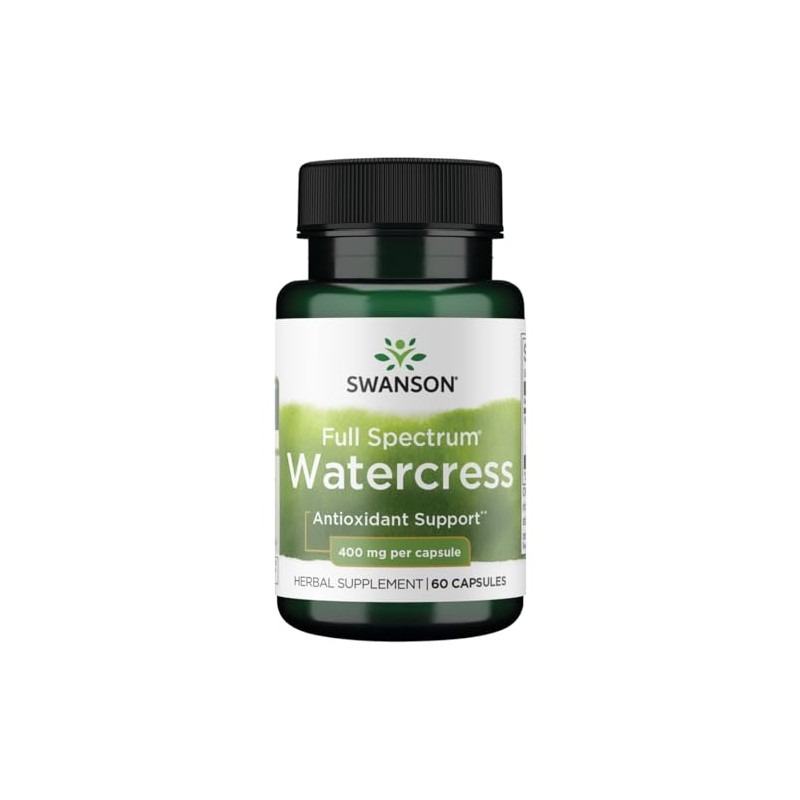 Swanson Full Spectrum Watercress 400 Milligrams 60 Capsules