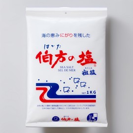 Hakata Salt – Premium Sun-Dried Sea Salt (Hakata no Shio Arajio) – Mild, Sweet Flavor, Moist Type 伯方の塩 粗塩 - 2.2 Pound