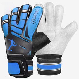 Jalunth Fingersave Goalkeeper Gloves Children Adults Men Women Goalkeeper Football Gloves Finger Protection Boys Girls Men Football Gloves with Non-Slip Latex