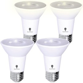 Pack PAR20 LED Flood Dusk to Dawn Light Bulbs Outdoor Photocell Sensor 8W 65 Watt Equivalent 700Lumens Waterproof E26 5000K Cool White Auto On/Off Security Spotlight Indoor/Outdoor