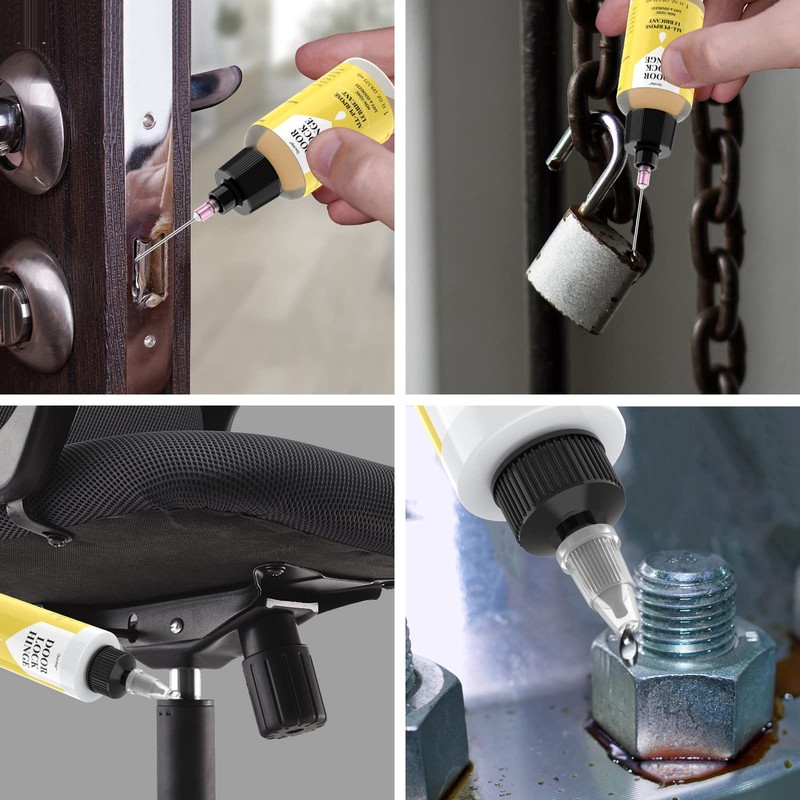 Qucship Upgraded Squeaky Hinge & Lock Lubricant Kit - 4