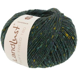 LANA GROSSA Landlust Soft Tweed 180, Classic Twisted Tweed Yarn Made of Virgin Wool with Multicoloured Nubs, Hand Knitting Yarn Made of 100% Merino Wool, 50 g Wool for Knitting and Crocheting, 180 m