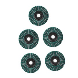 LALAFINA 5pcs Green Sanding Impeller Cleaning Pads Angle Scouring Wheel for Polishing Finishing Toughness for Crevice Cleaning Removal