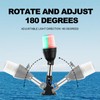 CLGMarine LED Tri-Color Navigation Light,Bimini Top Red-Green-White Combination Boat Bow