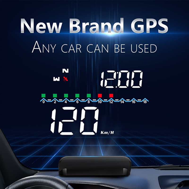 Heads Up Display for Cars, GPS Speedometer for Car, Universal