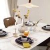 High Quality Dining Cups Plates and Bowls Ceramic Purple Dessert