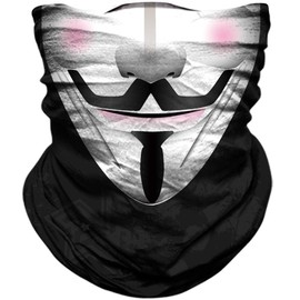 TERNNK Seamless Neck Gaiter Shield Scarf Bandana Face Mask Seamless UV Protection for Motorcycle Cycling Riding Running Headbands (clown)