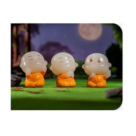 JAHAJA 6 Pcs Resin Baby Buddha Statue, Mini Monk Statue,Mini Buddha Statue, Car Dashboard Decoration, Office, Table, Home, Living Room,