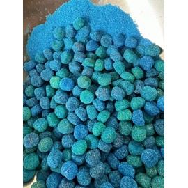 Blue Raspberry Gummy Sour Buttons Candy (Assorted Flavour) chewy Mini Wax - Pound: 8oz