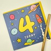 Old English Co. Fun 4th Birthday Card for Son or