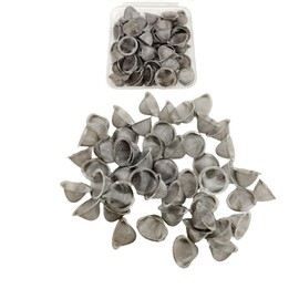 50 Pcs Pipe Screens 0.5inch-0.63inch (1/2-5/8) Stainless Steel Conical Design Bowl Screen Filters with Metal Box. AdjustableSize