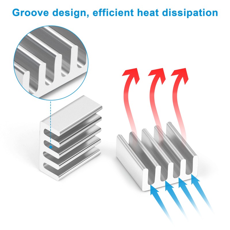 Tunejoy Heatsink Aluminium Heatsink with Thermal Tape for PC Laptop