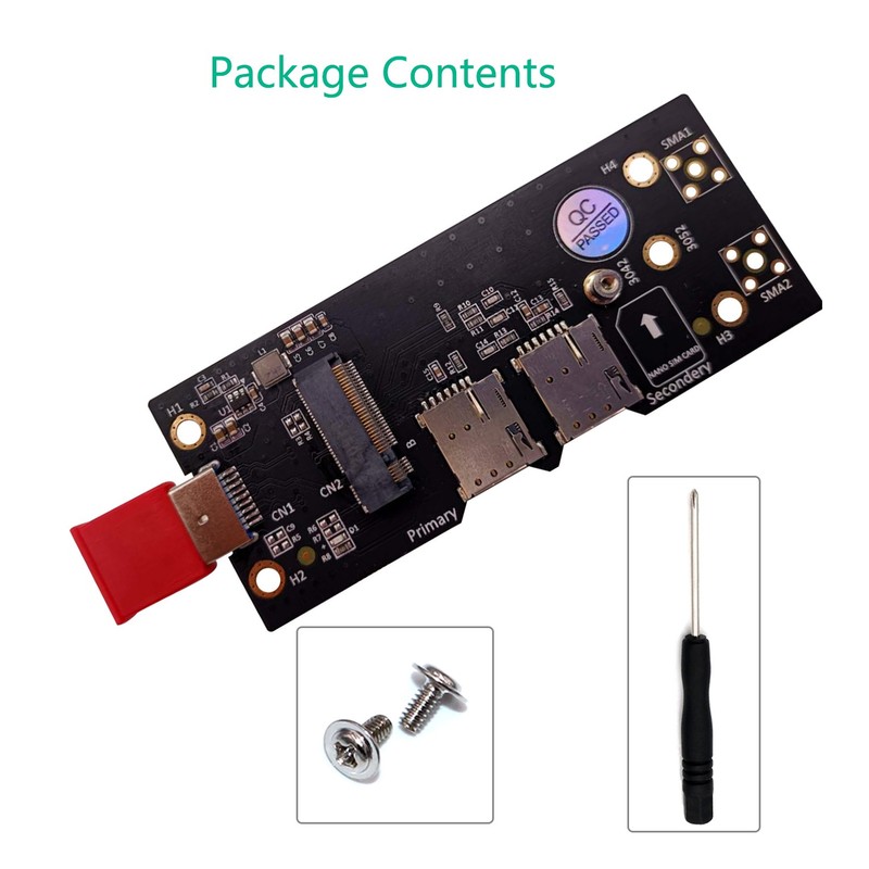 Adapter Card NGFF(M.2) Key B to USB 3.0 with Dual