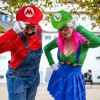 Par de Gorras Mario Bross Y Luigi Gorro Disfraz Fiesta