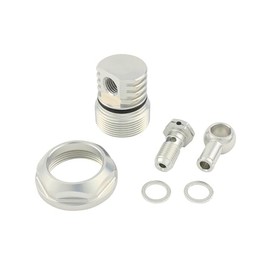 SHIFT UP (シフトアップ) ブリーザータペットキャップ M10/P1.25取出しバンジョー付 [シルバー] 205004-03