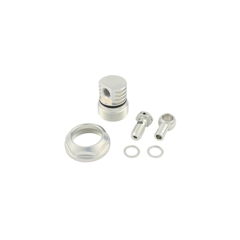 SHIFT UP (シフトアップ) ブリーザータペットキャップ M10/P1.25取出しバンジョー付 [シルバー] 205004-03