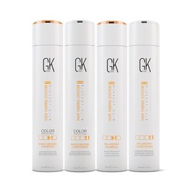 GK HAIR Global Keratin Essential Bundle: Balancing & Moisturizing Shampoo and Conditioner Set (10.1 Fl Oz Each)
