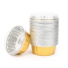 Beasea Disposable Ramekins with Lids, 8 oz 50 Pack Golden