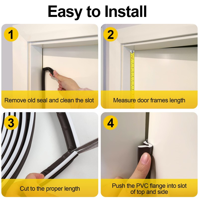 40 Feet Door Weather Stripping, Kerf Weather Stripping for Doors