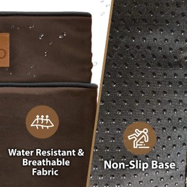 Ellie-Bo Dog Bed Cover for 60-inch Dog Cage/Crate - Brown Waterproof