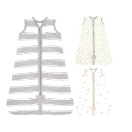 Label Cutters Baby Sleeping Bags 2 Pack Organic Cotton 0.5 Tog Sizes 0/6 6/12 12/18 18/24 Months Neutral & Girls MultiPack (2PK Neutral Unisex 12-18M)