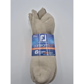 FootJoy Men's ComfortSof Sport Golf Socks Value Pack 6 Pairs NWT