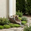 Bird Gutter Downspout Statue Splash Block Outdoor Garden Decoration, 11.4”