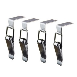 FoyaHome Stainless Steel Spring Loaded Toggle Lock Clasp Buckle Latch for Wooden Case Toolboxes Cabinet Chest Latch Catches Hasps, 4PCS Latch Catches