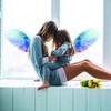 Awesomes Nordic Angel Wings Wall Sticker Children's Room Cute Stylish