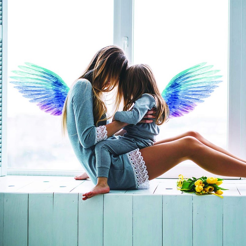 Awesomes Nordic Angel Wings Wall Sticker Children's Room Cute Stylish