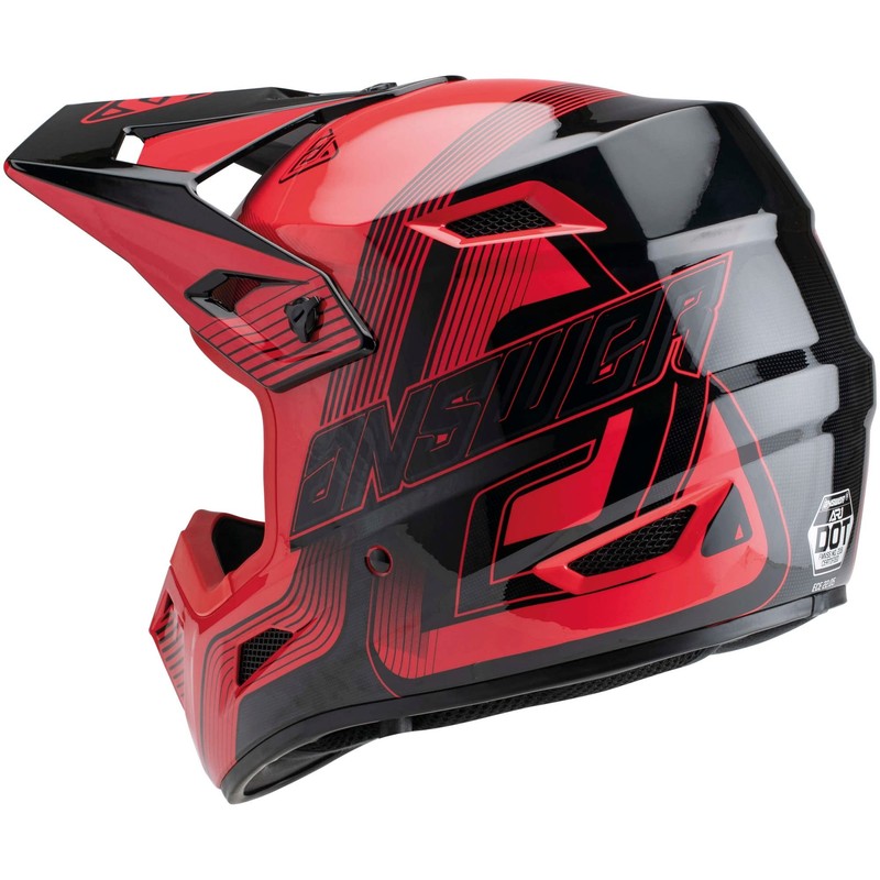 Answer Racing 447678 A23 AR1 Vendetta Helmet: Red/Black, 2XL