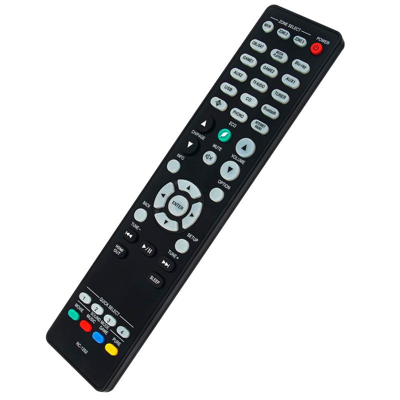 Replacement Remote Control RC-1252 Applicable for Denon AVR-X4800H 9.4-Ch Receiver