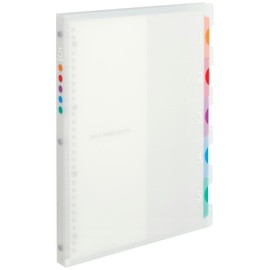 Maruman F487 Loose Leaf Binder, A4, Five Chart, 30 Holes, Clear