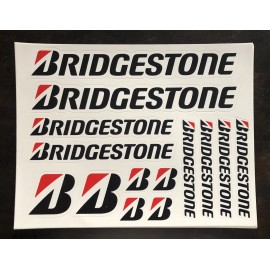 Unbranded 14pcs BRIDGESTONE stickers decals racing offroad indy fdrift jdm rally autocross