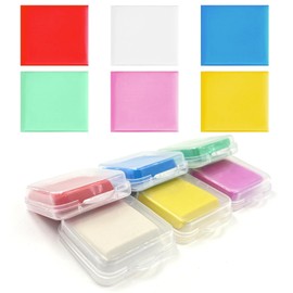 QZKJQDD Kneading Erasers, 3.2 x 3.5 cm Kneading Eraser, Soft Kneadable Erasers, Sketch Drawing with Kneading Erasers, Kneading Eraser for Colourful Drawing Painting School Supplies (Pack of 6)